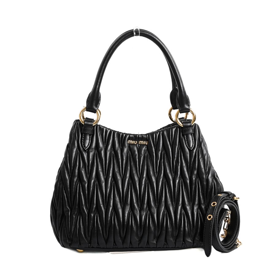 2WAYハンドバッグ ブラック 約W下25/上20xH23xD15cm