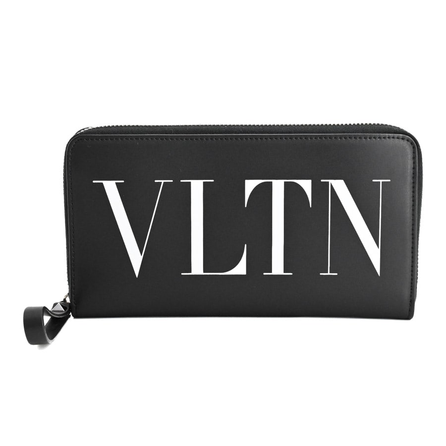 VLTNロングジップウォレット ブラック 約W19.5xH11cm(実寸)