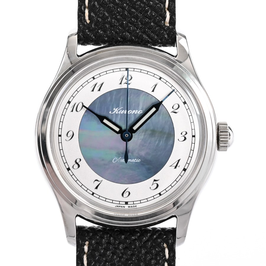 クロノ ブンキョウ トウキョウ 34mm カリグラ ブルーシェル ケース:約34mm(実寸)