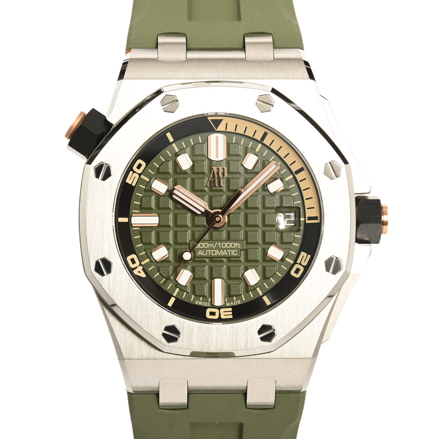 ロイヤルオーク オフショア ダイバー グリーン ケース:約42mm