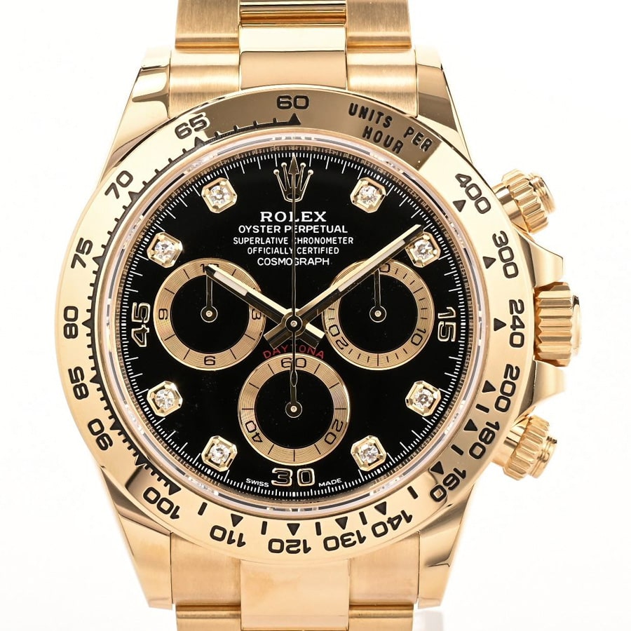 デイトナ ブラックイエロー ケース:約40mm/ブレスサイズ:約18.5cm