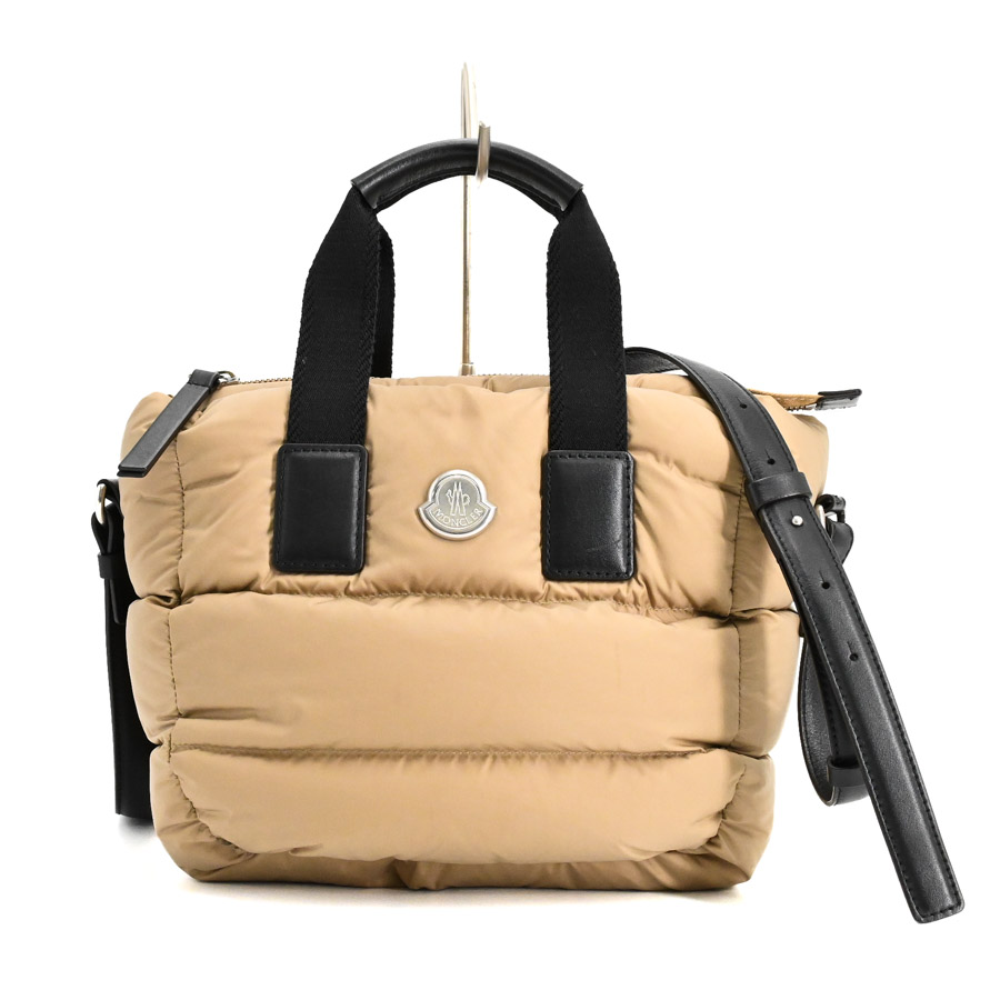 MINI CARADOC ベージュ/ブラック 約W26xH19xD11.5cm(実寸)