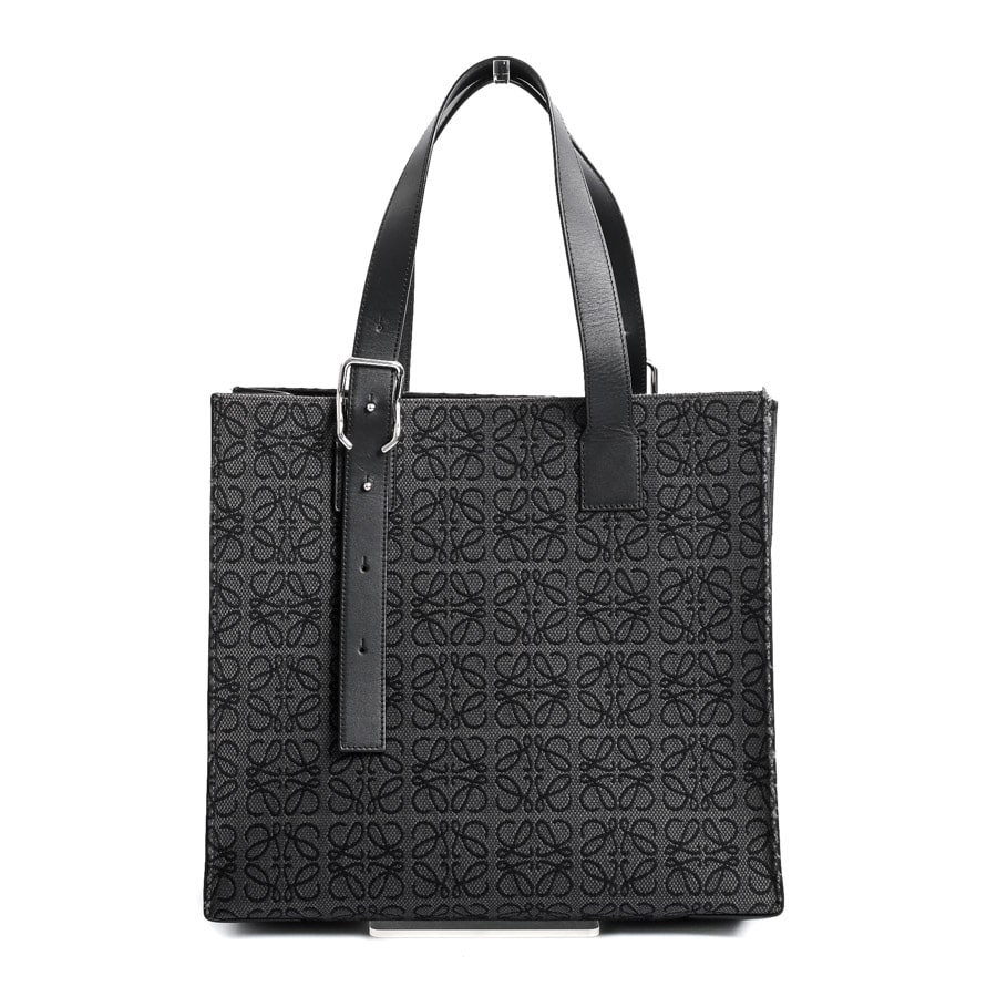 バックルホリゾンタルトート ブラック 約W36.5xH33xD13cm(実寸)