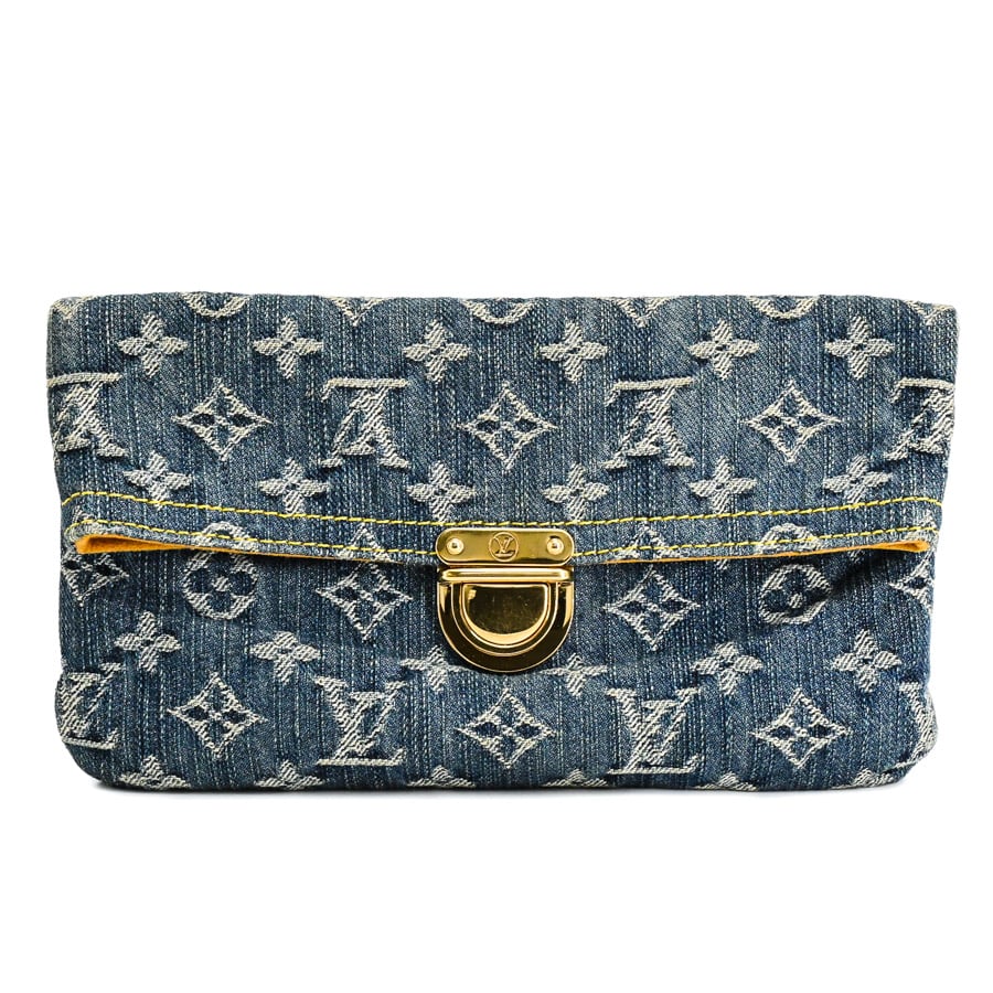 ポシェットプラット ブルー 約W23xH14cm(実寸)