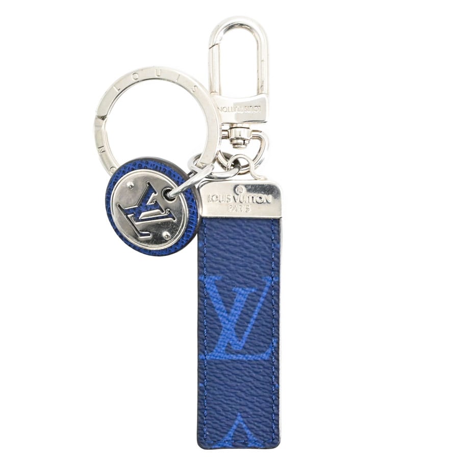 ポルトクレネオLVクラブ コバルト 金具含む全長:約13.5cm チャーム:約W2.4xH7.6cm(実寸)
