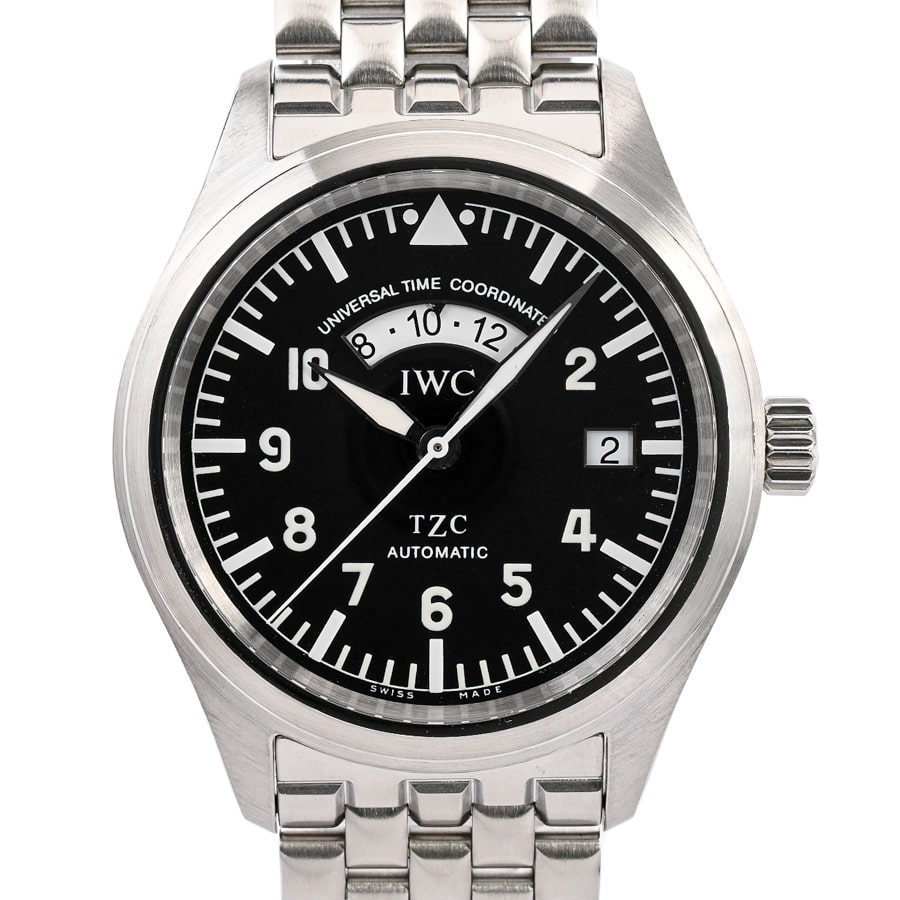 フリーガーUTC ブラック / ベルトカラー：ステンレス ケース:約39mm(実寸)/ブレスサイズ:約18.5cm