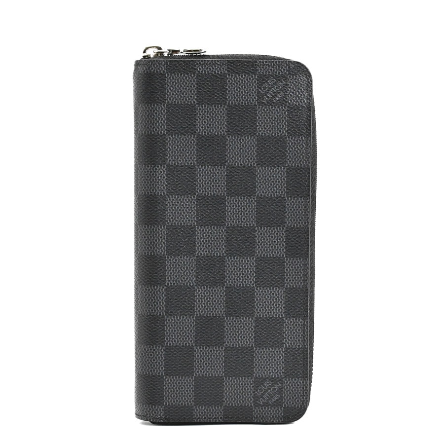 ジッピーウォレットヴェルティカル ブラック 約W10xH20xD2cm