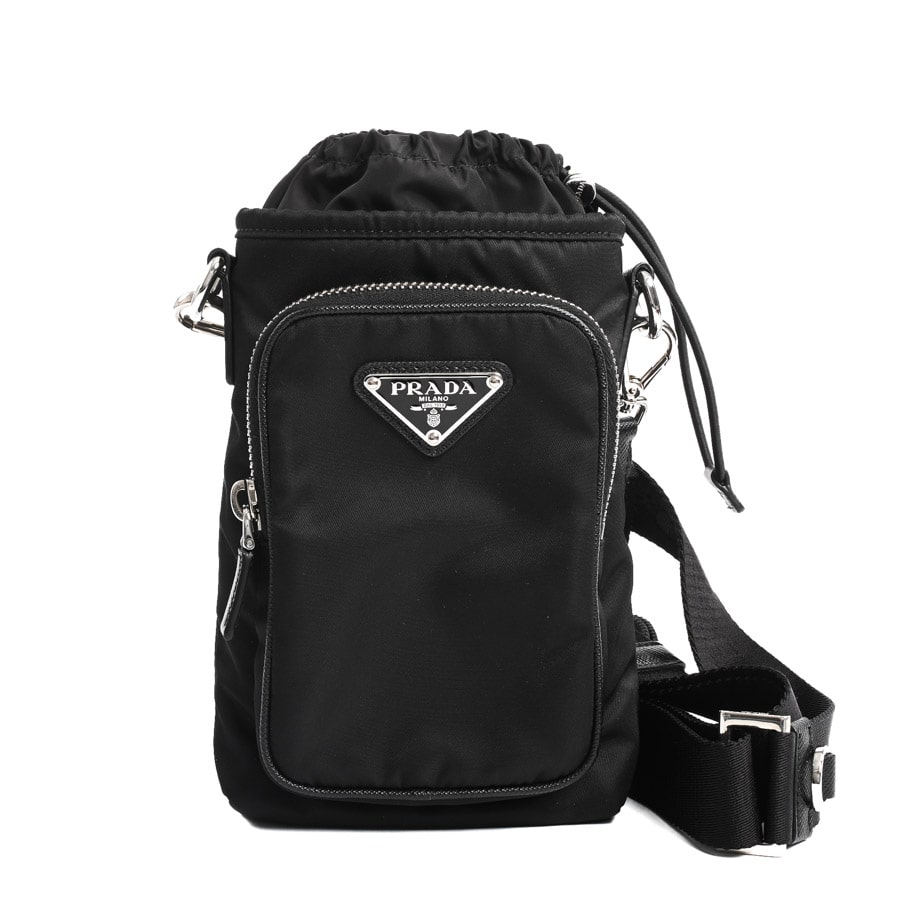 Re-Nylonスマートフォンケース ネロ 約W11xH17xD3cm(実寸)