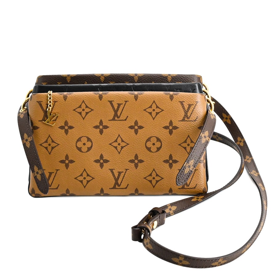 ポシェットLV3 ブラウン (各)約W21xH12cm(実寸)