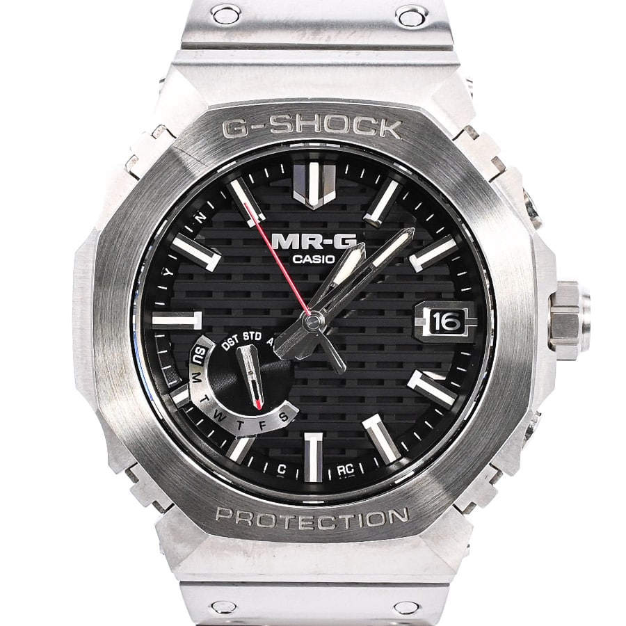 G-SHOCK MR-G ブラック ケース:約49.5x44.4x13.6mm/ブレスサイズ:約20.5cm