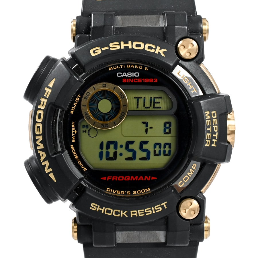 G-SHOCK FROGMAN 35th GOLD TORNADO ブラック ケース:約50mm(実寸)