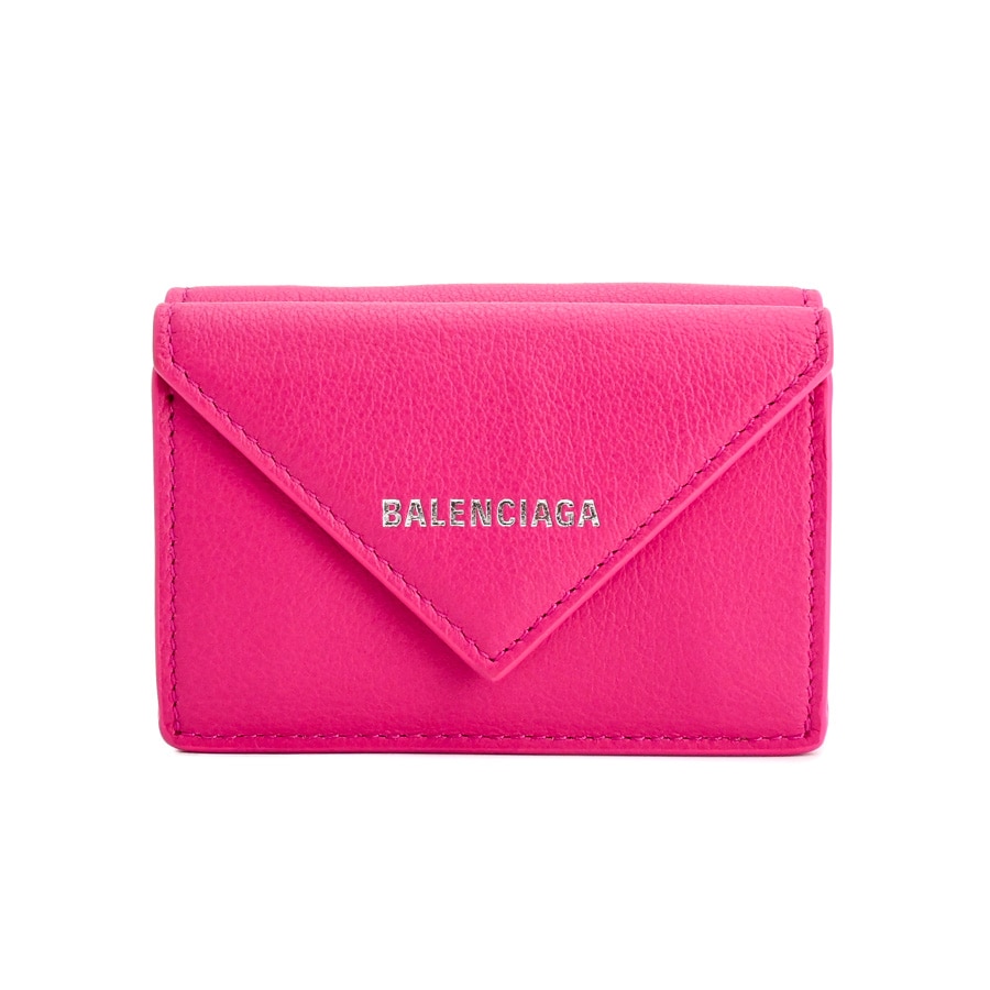 ペーパーミニウォレット ピンク 約W9.9xH6.9xD2.8cm
