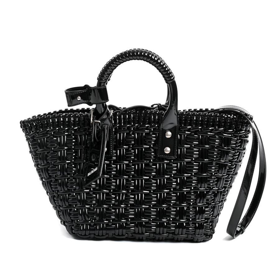 ビストロバスケットXS ブラック 約W(上部)38(底部)22xH20xD13cm(実寸)