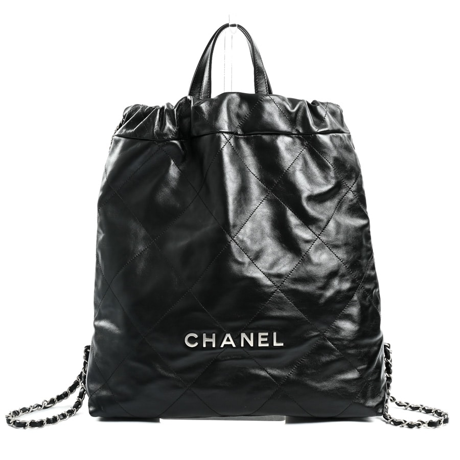 CHANEL22ラージバッグパック ブラック 約W40xH51xD9cm