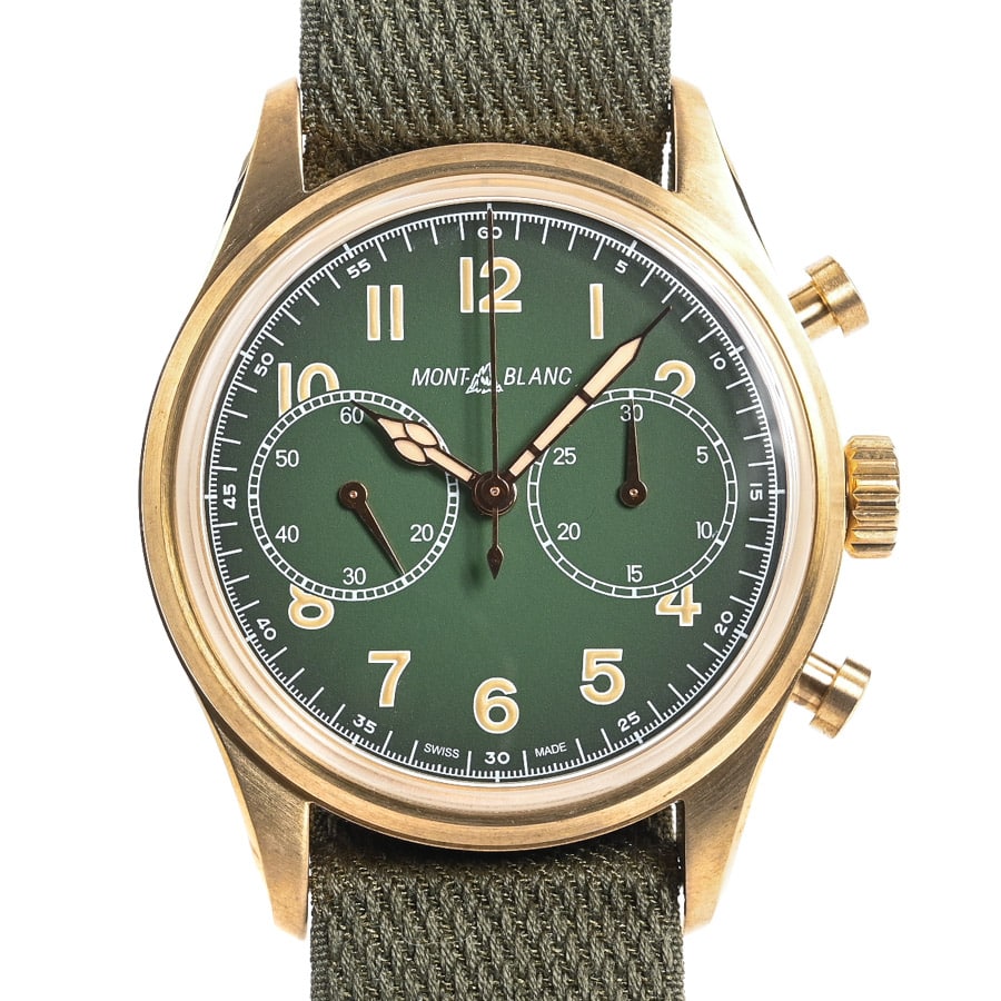 1858 オートマティック クロノグラフ リミテッドエディション グリーン ケース:約41mm(実寸)