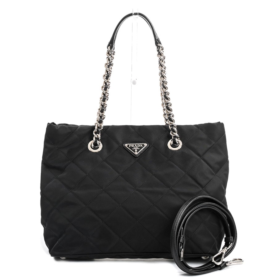 2WAYチェーントートバッグ ネロ 約W29xH23xD17cm(実寸)