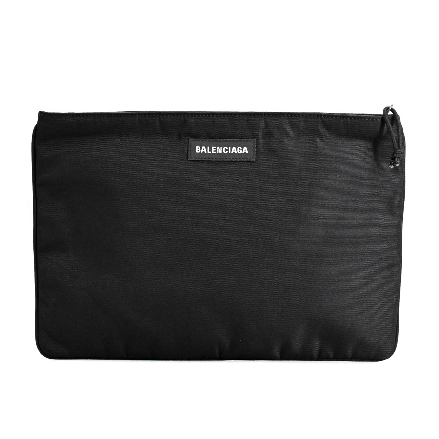 クラッチバッグ ブラック 約W34xH22cm(実寸)