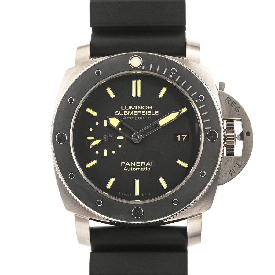 ルミノール サブマーシブル 1950 アマグネティック 3デイズ ブラック ケース:約47mm
