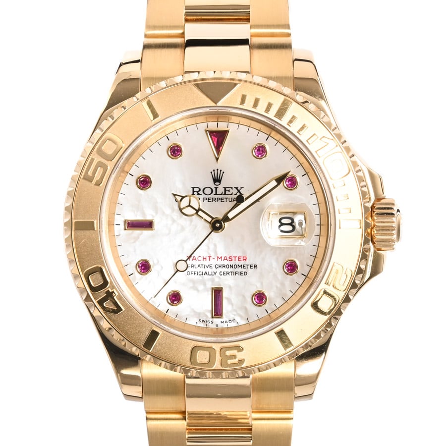 ヨットマスター ホワイトシェル ケース:約40mm/ブレスサイズ:約18cm