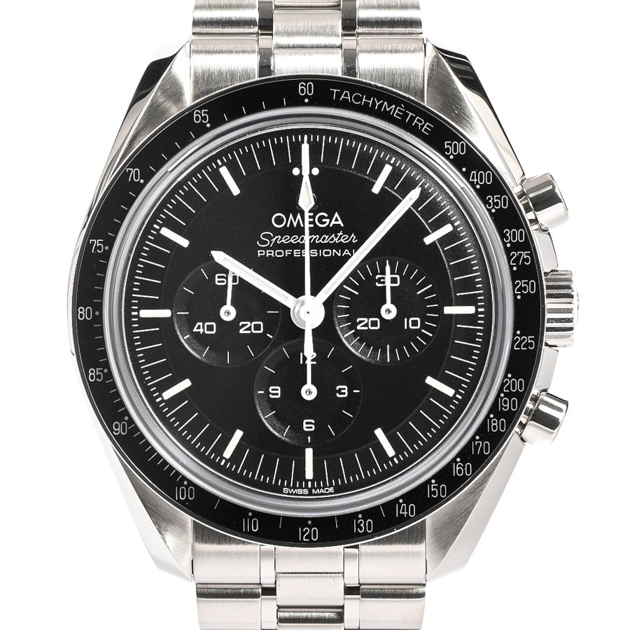 スピードマスター ムーンウォッチ プロフェッショナル ブラック ケース:約42mm/ブレスサイズ:約19.5cm