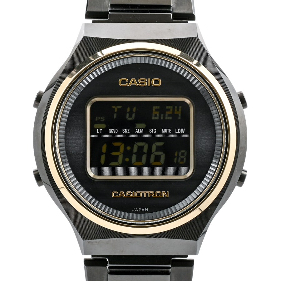 カシオトロン 50周年記念 ブラック ケース:約39mm(実寸)/ブレスサイズ:約20cm