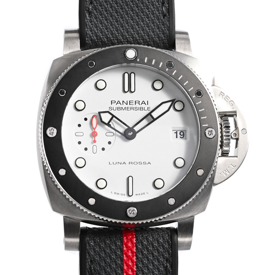 サブマーシブル ルナ ロッサ ホワイト ケース:約42mm