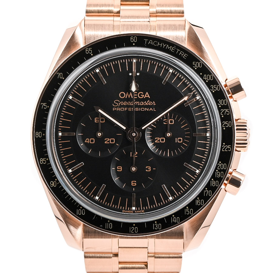 スピードマスター ムーンウォッチ プロフェッショナル ブラック ケース:約42mm/ブレスサイズ:約19.5cm