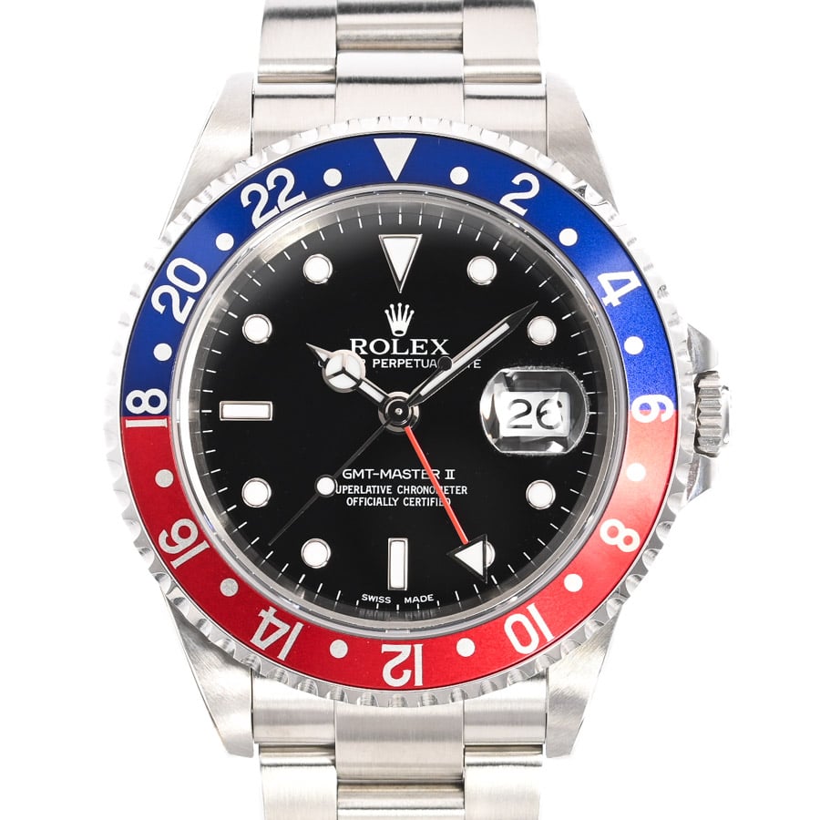 GMTマスター2 ブラック ケース:約40mm/ブレスサイズ:約17.5cm