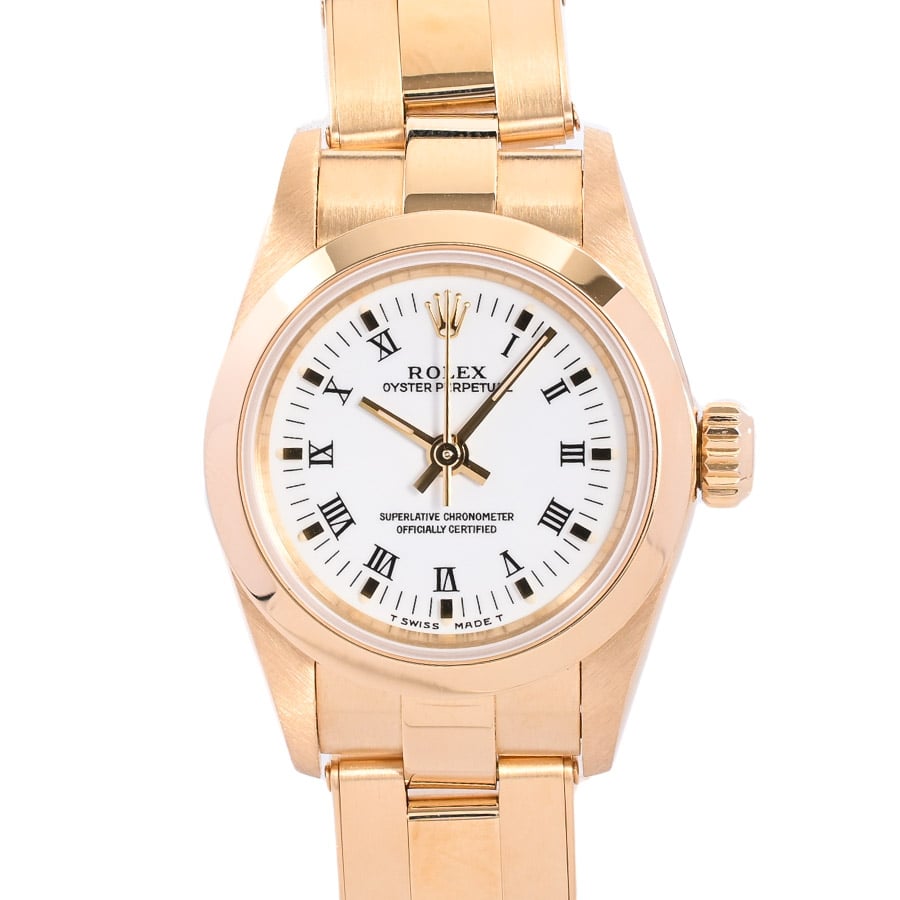 【中古A品】  ロレックス オイスターパーペチュアル  67188 イエローゴールド 銀座