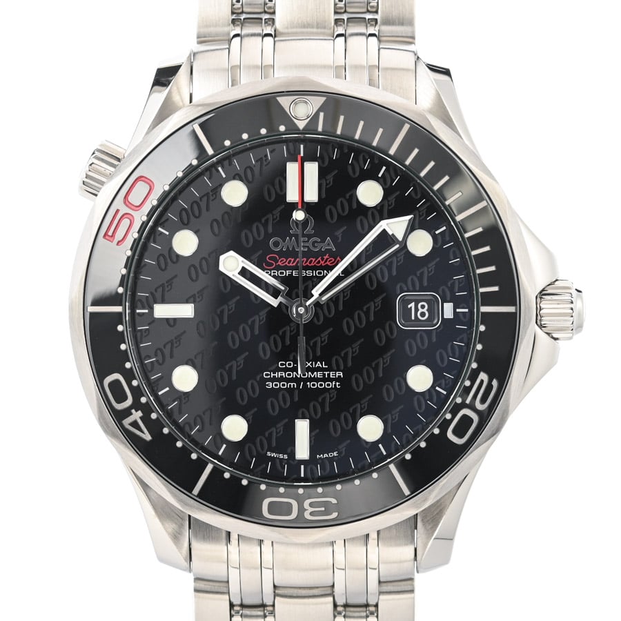 シーマスター プロフェッショナル 007 ジェームスボンド 50th ブラック ケース:約41mm/ブレスサイズ:約20.5cm