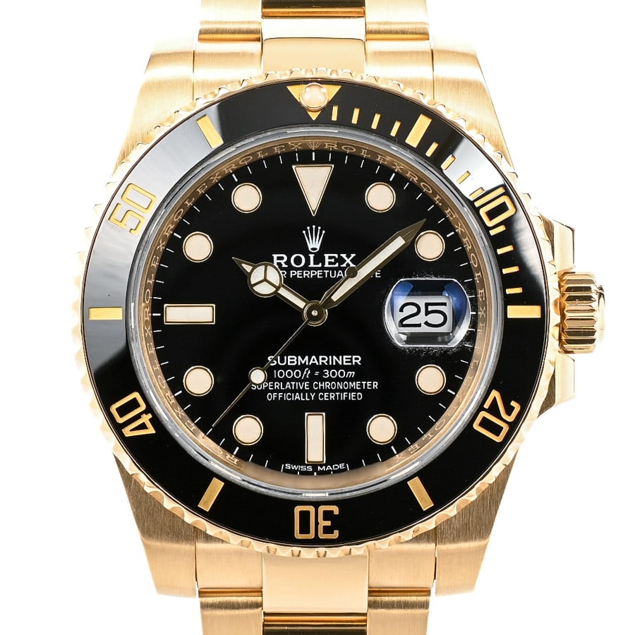 サブマリーナー ブラック ケース:約40mm/ブレスサイズ:約18.5cm
