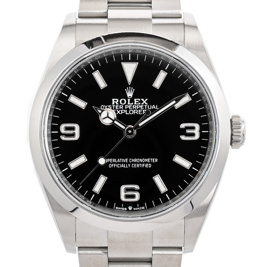 エクスプローラー36 ブラック369 ケース:約36mm/ブレスサイズ:約18cm