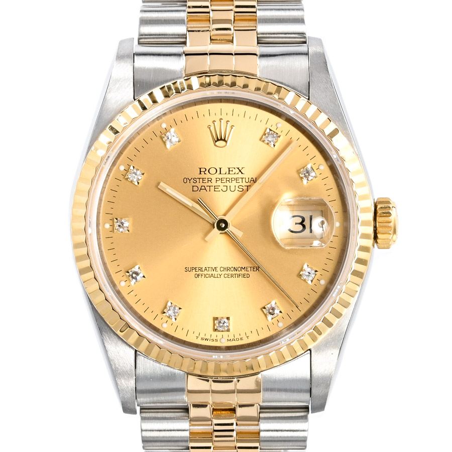 デイトジャスト イエロー ケース:約36mm/ブレスサイズ:約18.5cm