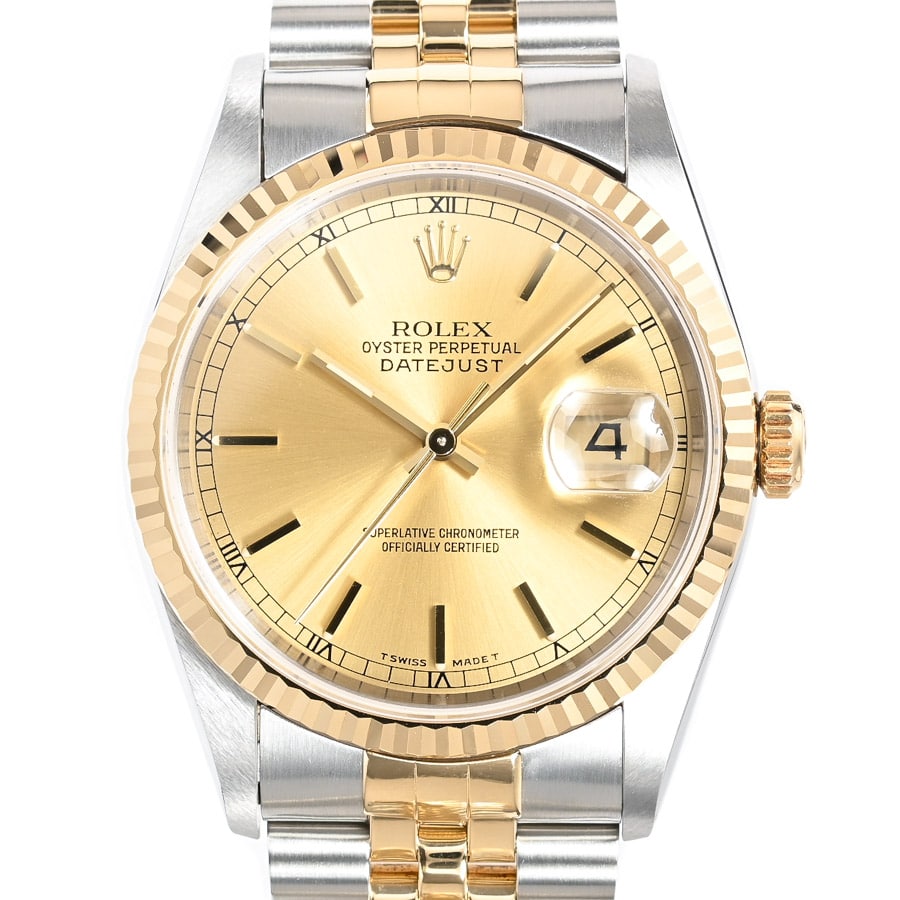 デイトジャスト イエロー ケース:約36mm/ブレスサイズ:約18.5cm
