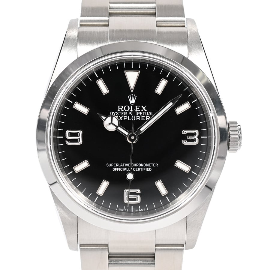 エクスプローラーI ブラック ケース:約36mm/ブレスサイズ:約17.5cm