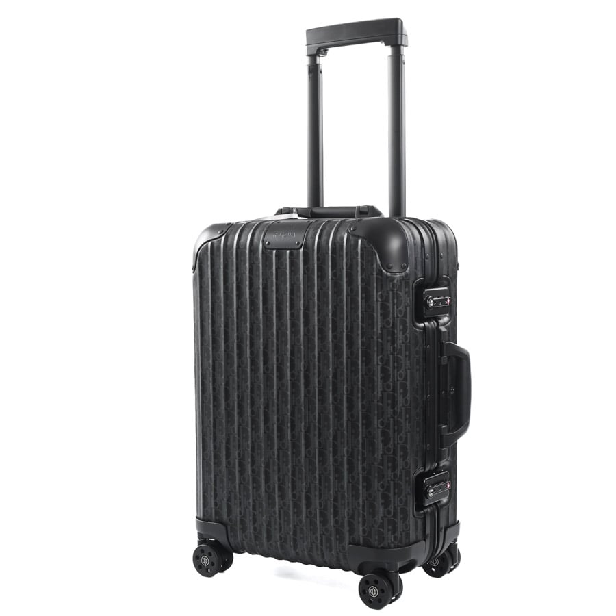 DIOR AND RIMOWA キャリーオンスーツケース ブラック 約W36x車輪含むH52xD20cm(実寸)