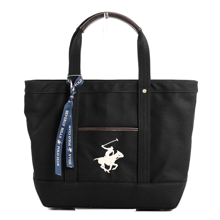 ラージトートバッグ ブラック 約W(上部)45 / (底部)32xH32xD12.5cm(実寸)