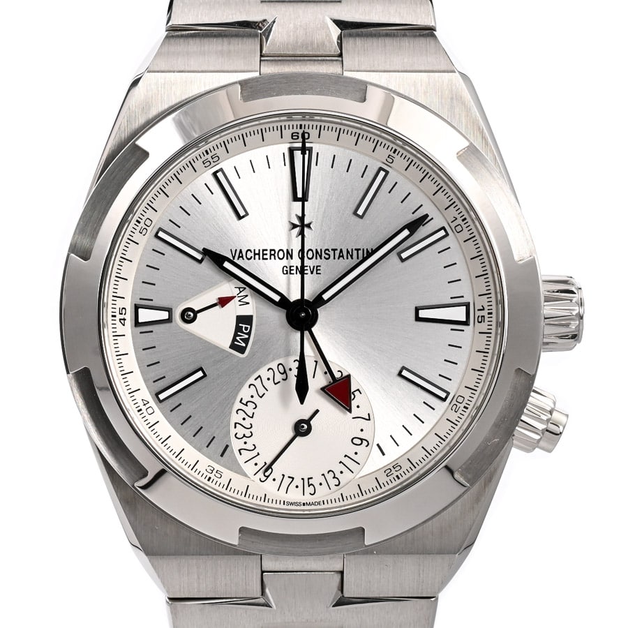 オーバーシーズ デュアルタイム シルバー ケース:約41mm/ブレスサイズ:約18.5cm