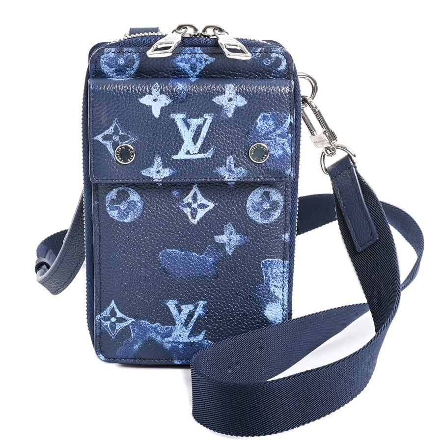 フォンポーチ ネイビー 約W11xH18xD2cm(実寸)