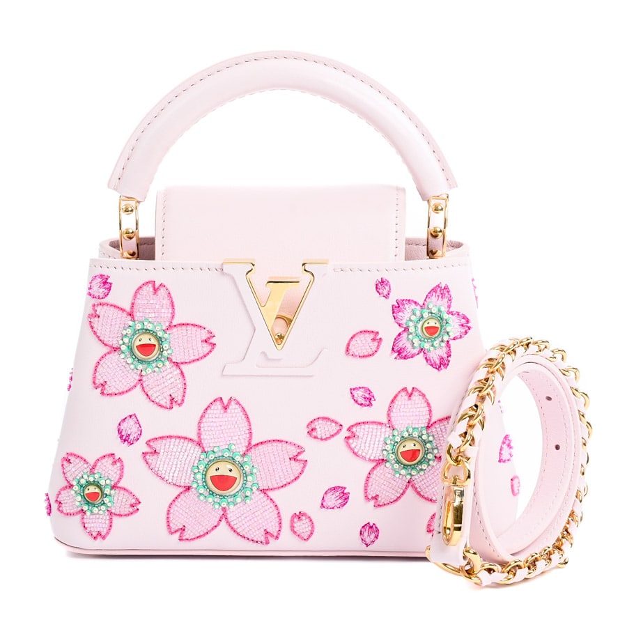 LVxTMカプシーヌMINI ピンク 約W20xH13xD7.5cm(実寸)