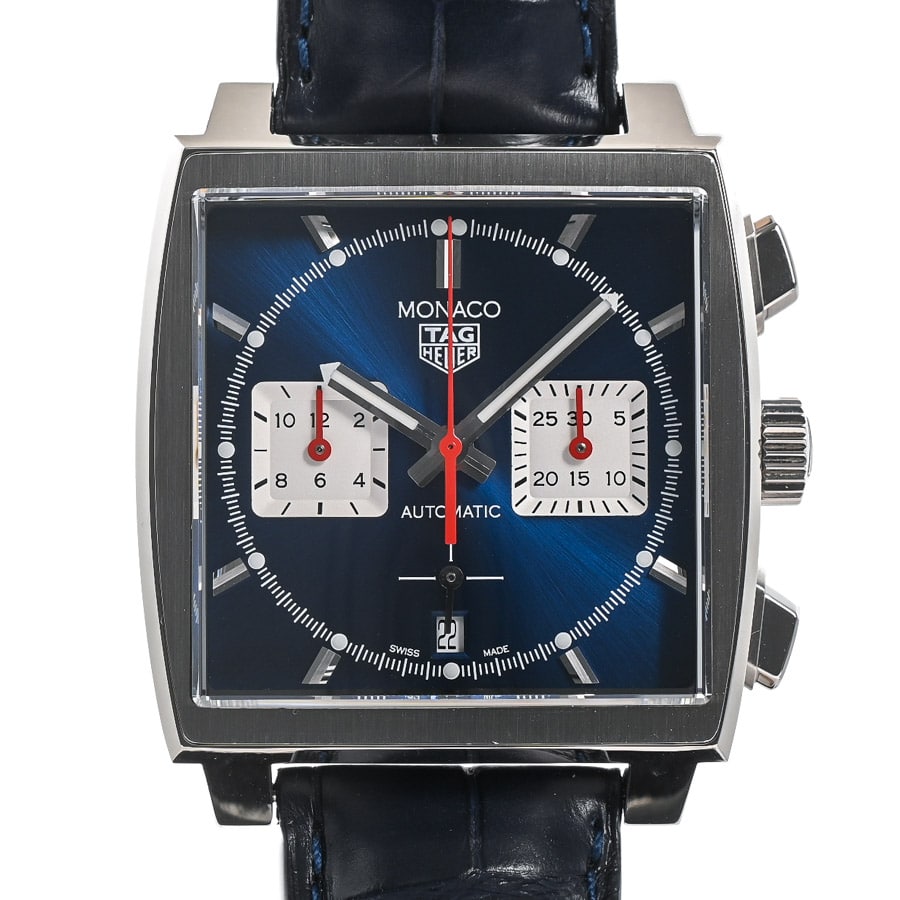 モナコ キャリバー ホイヤー02 クロノグラフ ブルー ケース:約39mm