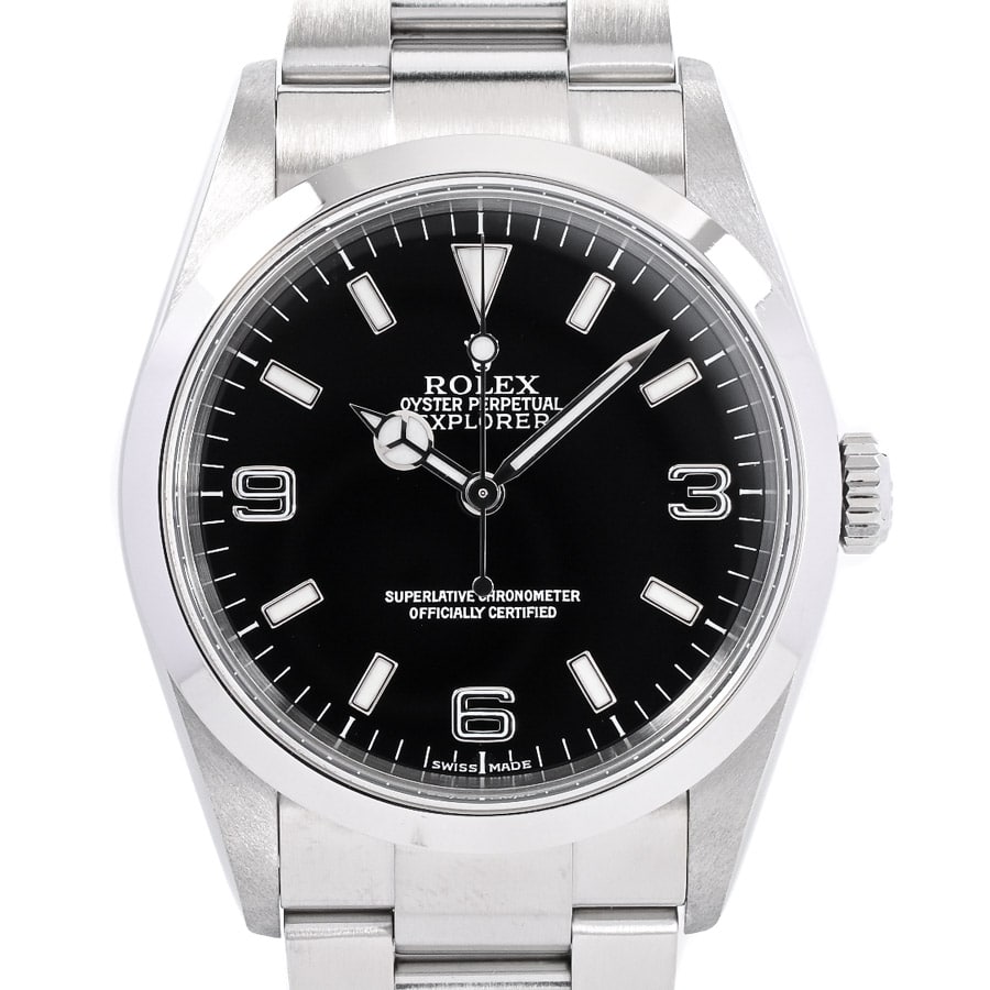 エクスプローラーI ブラック ケース:約36mm/ブレスサイズ:約17.5cm