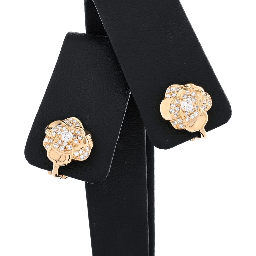 【中古A品】  シャネル カメリア  J1246 K18イエローゴールド 元町本店