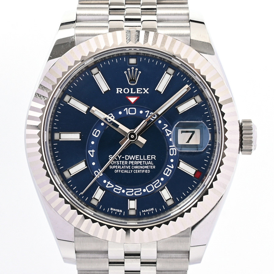 スカイドゥエラー ブルー ケース:約42mm/ブレスサイズ:約18cm