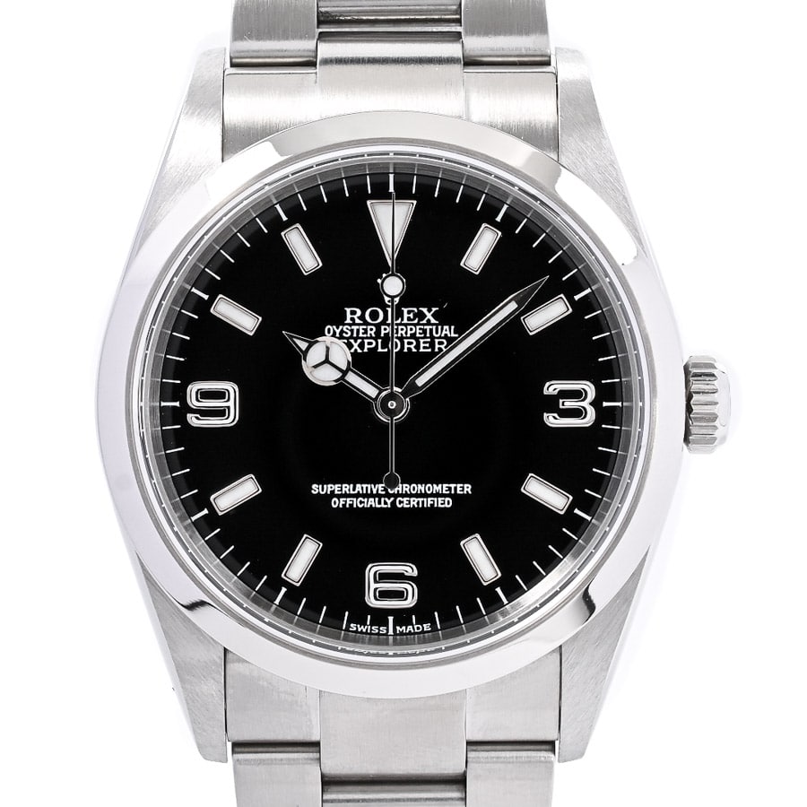 エクスプローラーI ブラック / ベルトカラー：ステンレス ケース:約36mm/ブレスサイズ:約17.5cm