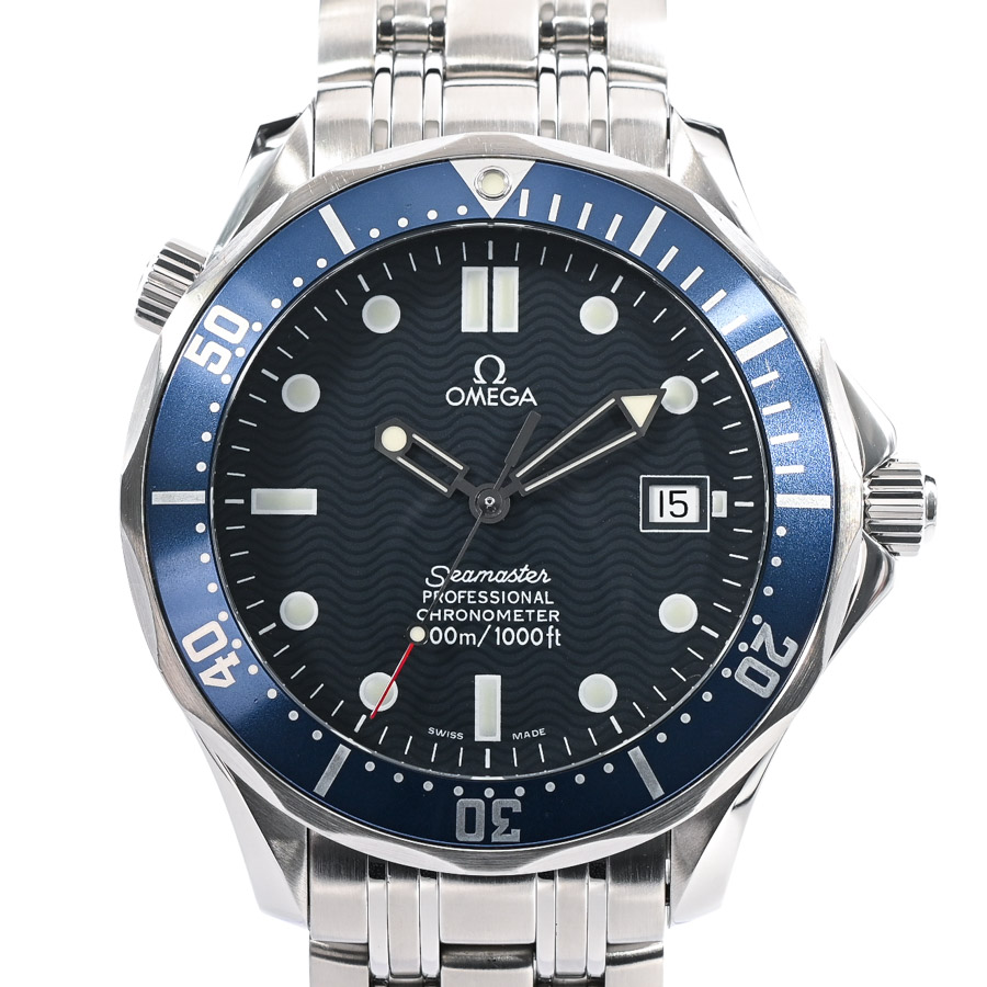 シーマスター プロフェッショナル ブルー ケース:約41mm(実寸)/ブレスサイズ:約18.5cm