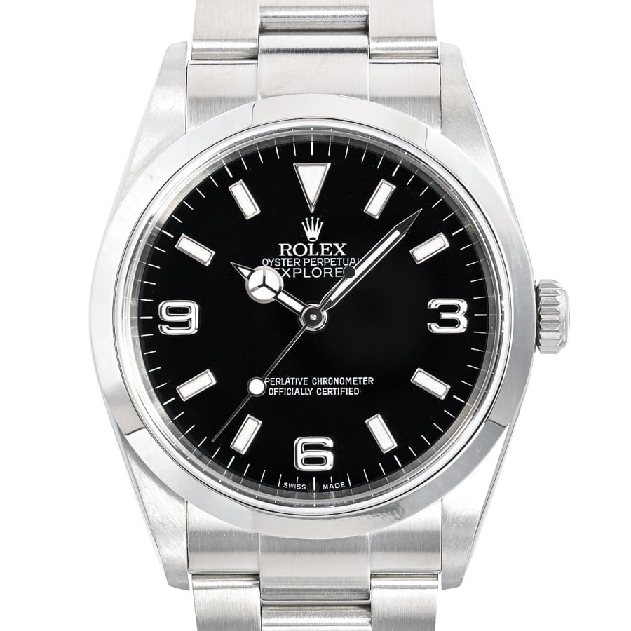 エクスプローラーI ブラック ケース:約36mm/ブレスサイズ:約17.5cm