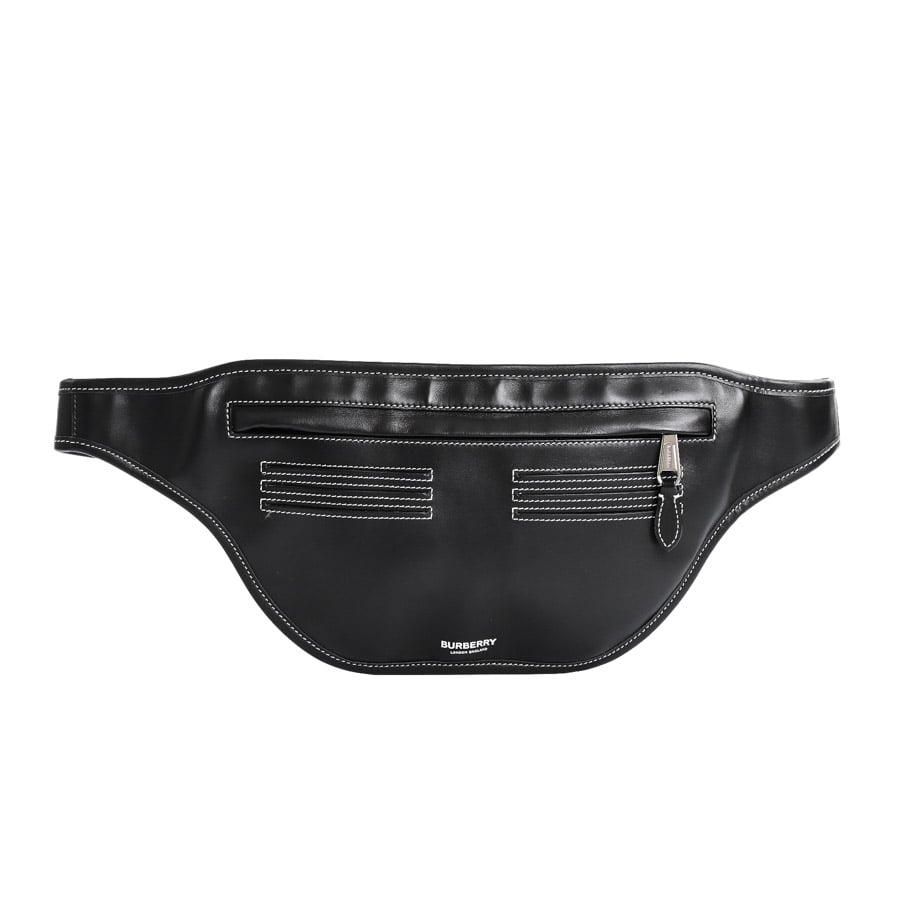 ウエストバッグ ブラック 約W16/32xH18cm(実寸)