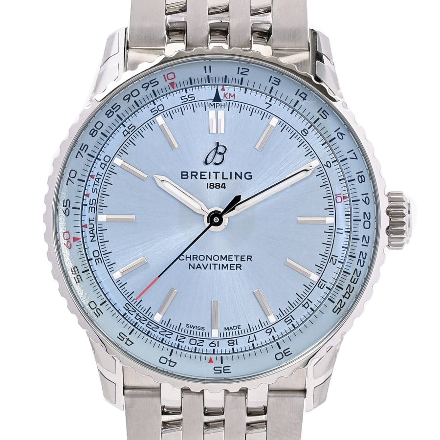 ナビタイマー オートマチック 41 アイスブルー ケース:約41mm(実寸)/ブレスサイズ:約21cm
