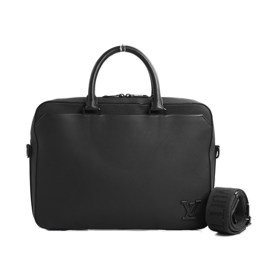 パイロットブリーフケース ブラック 約W37.5xH27xD6cm(実寸)